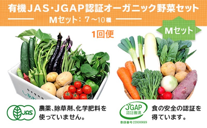 
２００６　野菜 オーガニック 野菜 Ⅿセット 有機JAS認証 有機野菜 しあわせ野菜畑
