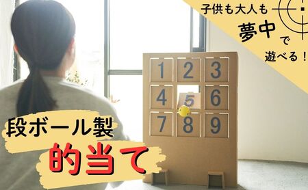 段ボール製遊具「的当てゲーム」 フーゲツ | おもちゃ 子ども