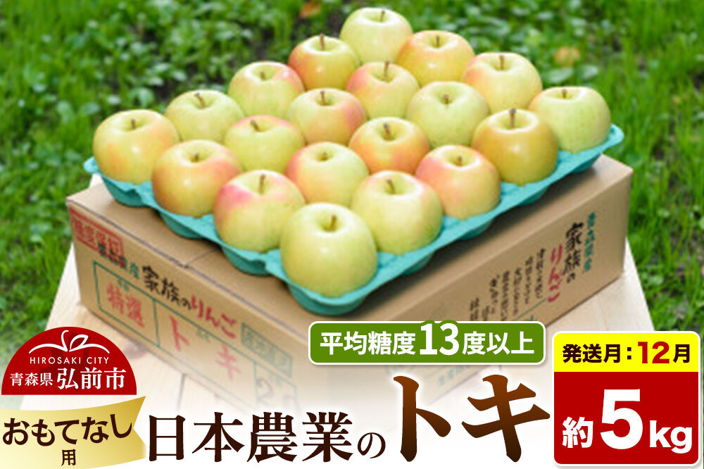 【26年12月発送】りんご トキ【おもてなし用】約5kg 平均糖度13度以上 青森県 弘前市 果物 フルーツ 林檎 リンゴ くだもの [先行受付 産地直送 アップル 青森県 弘前市]