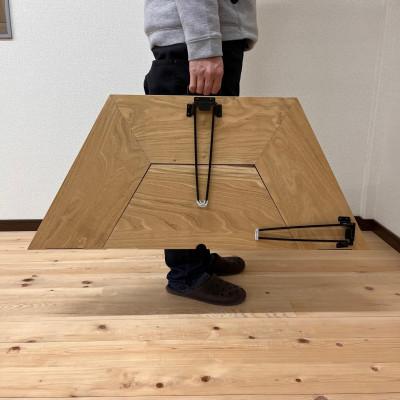 ふるさと納税 千早赤阪村 【杉】千早赤阪村の木材で作った　折り畳みヘキサテーブル　室内室外兼用 |  | 02