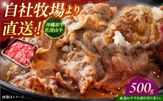 【厳選！おすすめ部位】沖縄和牛 佐渡山牛 切り落とし 500g 牛肉 焼肉 焼き肉 和牛 赤身 沖縄市 / 肉のサブロー [BCBC002]
