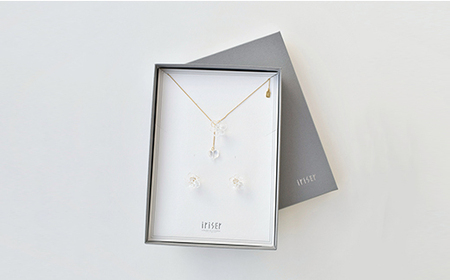 ネックレス・ピアスセット iriser ミズアオイ | ネックレス・ピアス