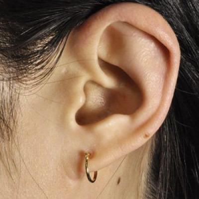 ふるさと納税 昭和町 K18　フープピアス　111609　　　　　　　太さ1.0mm ・直径10.0mm |  | 02