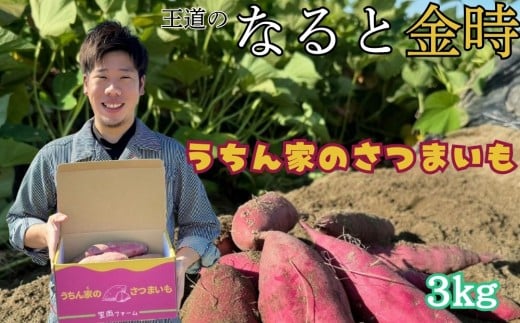 【笠岡ファーム】うちん家のさつまいも 3kg │ 鳴門金時 なると金時 さつまいも 芋 スイーツ お菓子   徳島 鳴門