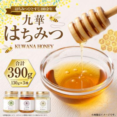 ふるさと納税 桑名市 九華はちみつ 130g×3本セット　wd01