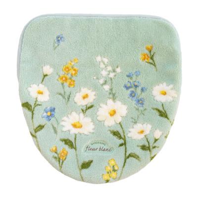 ふるさと納税 海南市 フルールブラン フタカバー グリーン 抗菌防臭 花柄 トイレ |  | 02
