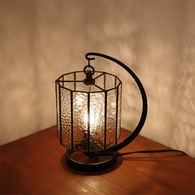 ふるさと納税 瀬戸市 Nijiiro Lamp のステンドグラスのテーブルランプ ストライプ |  | 01