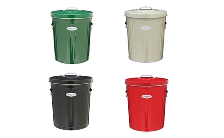 ゴミ箱 オバケツ ダストボックス 33L 渡辺金属工業 バケツ職人が作る トラッシュカン ゴミ入れ インテリア 雑貨 日用 日用品 レトロ ゴミ トタン バケツ 蓋付き 職人 手作り 屋外 室内 国産 おしゃれ オシャレ 兵庫 兵庫県 姫路 姫路市 黒