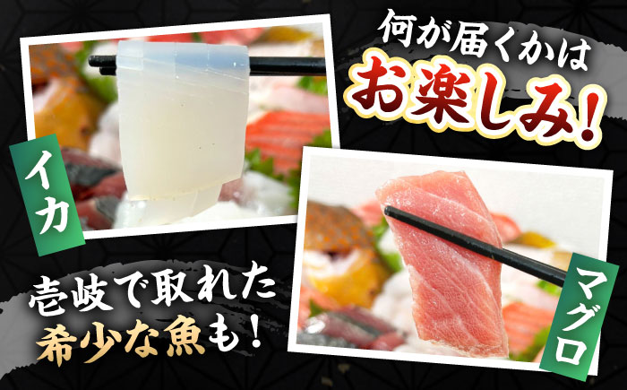 【お中元対象】【厳選】 壱岐島 刺身セット 3～4人前 （60g×6パック） 《壱岐市》【あかりや】 お刺身 刺し盛り 刺盛り 鮮魚 海鮮 海鮮丼 お造り 小分け タイ マグロ カツオ [JFO001