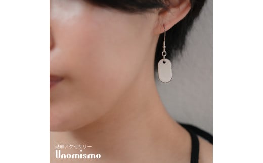【Unomismo】琺瑯アクセサリー 「BP3(U字ピアス20)」　ブラック