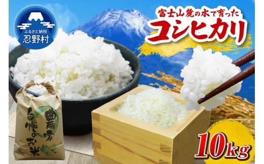 【令和8年度産米】【新米先行予約】【数量限定】忍野村産コシヒカリ（10kg）