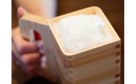 塗りのジョッキ枡（木製ジョッキ）