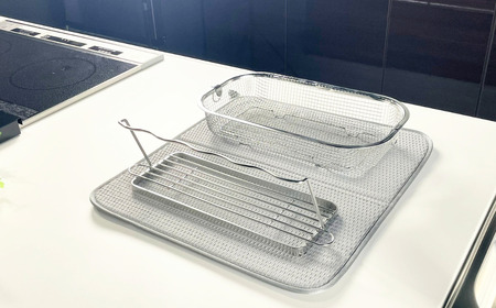 すっきり暮らすセット（浅型+マット+ジャグボトル） 水切りかご ステンレス 食洗機対応 燕三条製 [ビーワーススタイル] 【020S105】