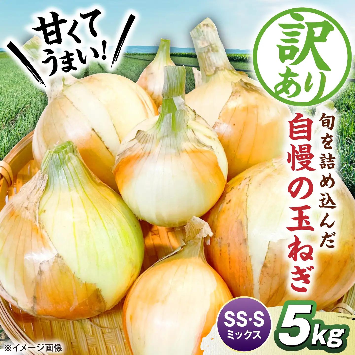 【訳あり】玉ねぎ5kg SS・Sミックス [AQDZ001]玉ねぎ