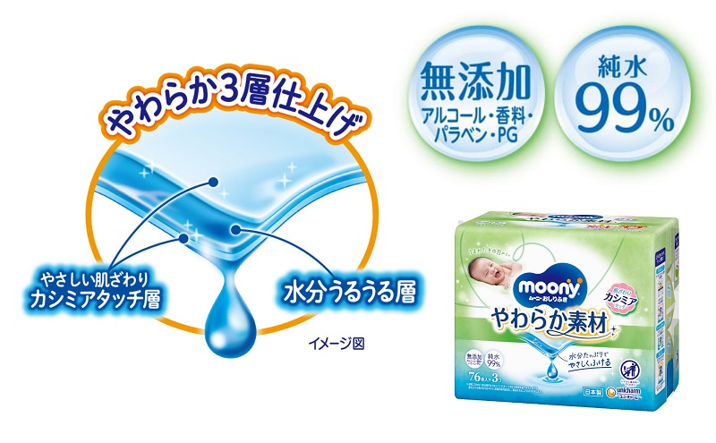 ムーニーマン 男の子用 Lサイズ 44枚×3袋・ムーニーおしり