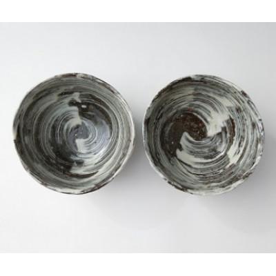 ふるさと納税 玄海町 【唐津焼】中川自然坊窯刷毛目唐津 ご飯茶碗(小)　2客【C038】 |  | 01