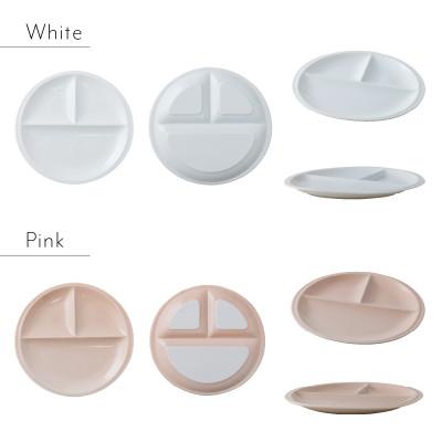 ふるさと納税 瑞浪市 美濃焼 ランチプレート titto 丸 白×ピンク各1枚SET |  | 02