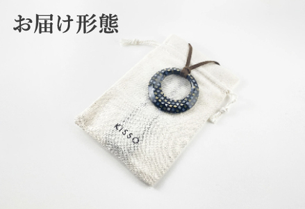 ＜KISSO＞Pendant Glass Holder_Circle イエローホーン