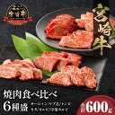 【ふるさと納税】宮崎牛 焼肉食べ比べ6種盛 600g サーロイン リブ芯 トンビ カタ カルビ 中落カルビ 赤身 焼肉 食べ比べ バーベキュー 黒毛和牛 国産牛 ブランド牛 牛肉 牛 肉 4等級以上 BBQ 畜産 グルメ お取り寄せ 贈り物 ギフト プレゼント 宮崎県 宮崎市 送料無料