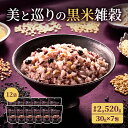 【ふるさと納税】雑穀 合計2,520g (30g×7包×12袋) 美と巡りの黒米雑穀 フェムケア 鉄 食物繊維 大豆 イソフラボン フェムテック　【鳥栖市】