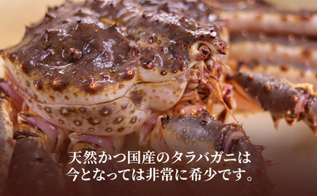 オホーツク枝幸 極上浜茹で！旨み溢れる 極太・肉厚 塩茹で タラバガニ脚 食べ応え抜群 約1.5kg［瀧源商店］【 かに カニ 蟹 タラバガニ たらば蟹 ボイル 茹で 海産物 海鮮 魚介 お取り寄せ 