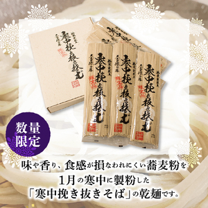 寒中挽き抜きそば ( 20人前 ) 山形 蕎麦 乾麺 天童 07-13-001