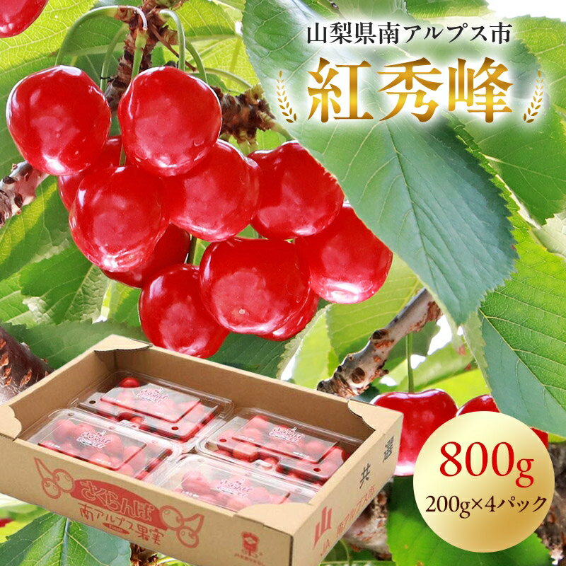 【ふるさと納税】＜2026年発送先行予約＞さくらんぼ「紅秀峰」約720g ふるさと納税 さくらんぼ 高砂 果物 フルーツ おすすめ 山梨県 南アルプス市 送料無料 ALPAA010