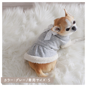 裏起毛ファー使いワンピース 【ココアトワ(cocoAtoi)】 Ｌ