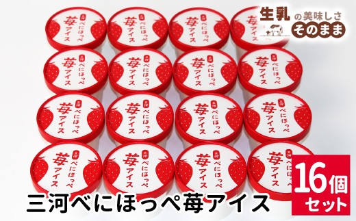 
                  2026年7月1日～寄付金額変更★〈1週間以内発送〉マーブルアイスのべにほっぺ苺アイス 16個セット 10000円　紅ほっぺ　いちご　アイスクリーム　ソフトクリーム　スイーツ　デザート いちごミルク 苺
                