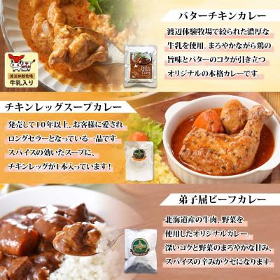 ふるさと納税 弟子屈町 カレー5種食べ比べセット計5個 バターチキン・チキンレッグスープ・ビーフ・ポーク・牛すじ 1446 |  | 01