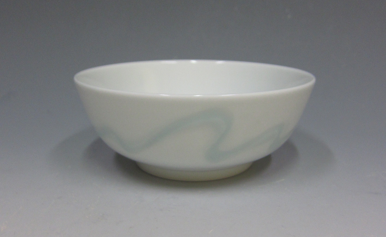 
            日展会友 照井一玄作 青白磁 平丼 水の中 伝統工芸 有田焼 A24-7
          