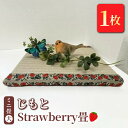 【ふるさと納税】ミニ畳(大) 「じもと」Strawberry畳 1枚◇【 畳 い草 マット 飾り台 小物置き 日本製 栃木県 宇都宮市 】