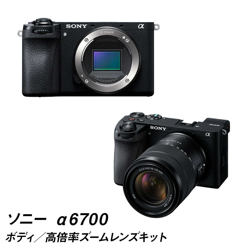 【ふるさと納税】ソニーデジタル一眼レフカメラ α6700 (選べる：【ボディのみ】ILCE-6700/【高倍率ズームレンズキット】ILCE-6700M) SONY ソニー 一眼 一眼レフ デジカメ デジタルカメラ 高画質 ilce-6700M SONY 動画 クリエイター 撮影 記念 イメージセンサー [BHBZ010]