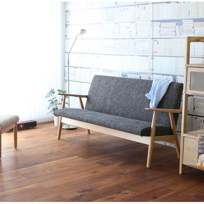 旭川家具 宮田産業 JETHRO(ジェスロ) 3人掛けソファ ナチュラル色_00997【1155202】