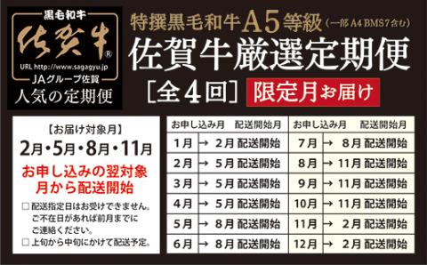 ｋ－２０ 【４回発送】大人気の赤身も食べられる！佐賀牛 定期便