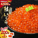 鮭 いくら 醤油漬け 計400g (200g×2p) / 宮城東洋 / 宮城県 気仙沼市 [20562081] 魚介 イクラ さけ サケ 鮭 冷凍 小分け 醤油 鮭卵 鮭いくら