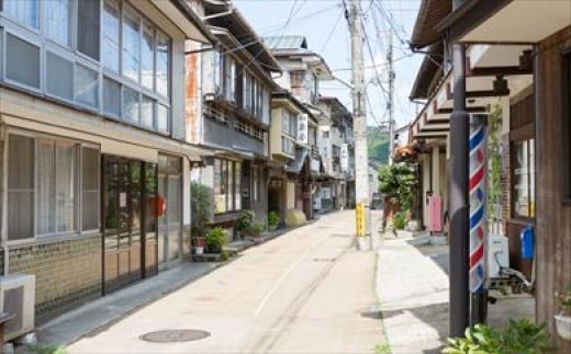 
(1519-1)フォトグラファー安森信が撮る長門市の風景「俵山　町並み」カラー
