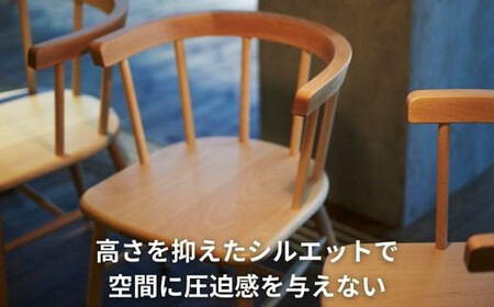 Coccole  ウィンザーチェア 木製 1脚 ビーチ材 無垢材 ブラウン C264【13_2-001】