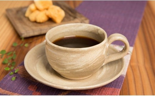 因久山焼  刷毛目 コーヒーカップ