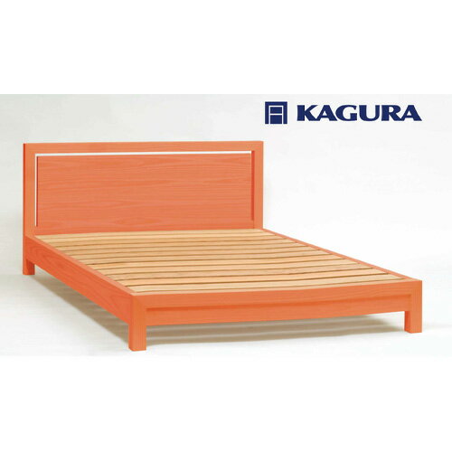 【ふるさと納税】家具蔵 KAGURA ベッドフレームダンハイヘッド クイーン チェリー材 家具 寝具 寝室 木材 無垢材 職人 手作業 天然木 高級木材 無添加 安全 ジャパニーズモダン 高級家具 熟練 無着色 おしゃれ 天然木無垢材 温もり シンプル 【（株）アイダ】 【ho1213】
