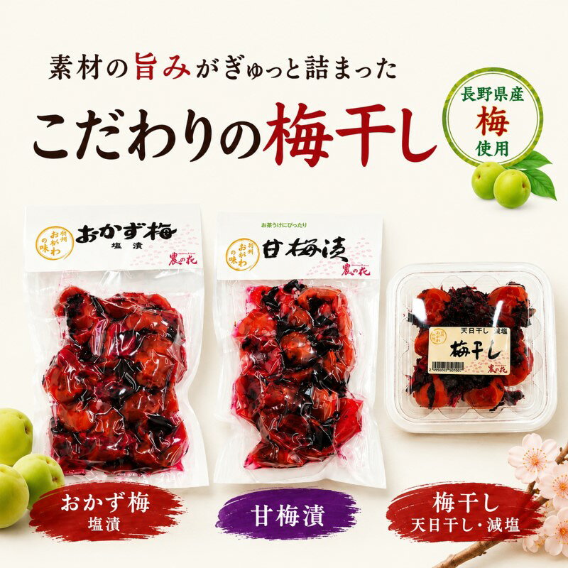 【ふるさと納税】238＊信州季節の味をお届け・梅ぜいたくセット