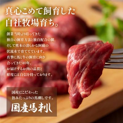 ふるさと納税 産山村 まな板不要!フジチク切れてる国産馬刺し3P 合計約120g(産山村) |  | 02
