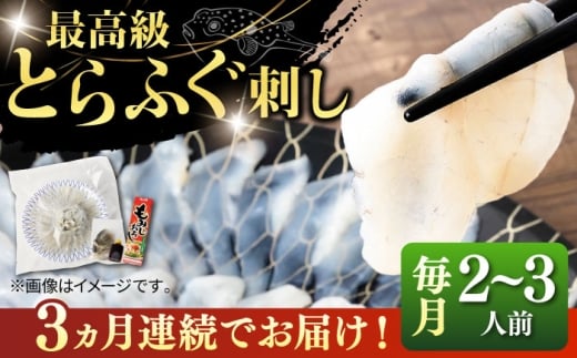 【全3回定期便】とらふぐ 刺身 （2〜3人前）《壱岐市》【なかはら】[JDT024] ふぐ フグ 河豚 とらふぐ トラフグ 刺身 刺し身 ふぐ刺し フグ刺し とらふぐ刺し トラフグ刺し てっさ ふぐ刺身 とらふぐ刺身   冷凍配送 60000 60000円 6万円