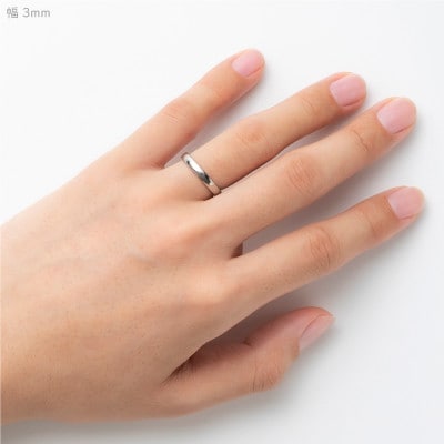 純チタン甲丸リング(幅3mm)12号【1642915】