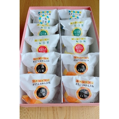 一福百果の柑橘大福食べ比べ10個入り【VB02280】【配送不可地域：離島】【1237318】
