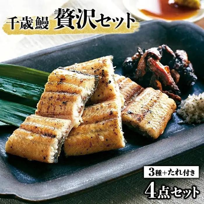 鹿児島県大隅産　千歳鰻  贅沢セット（ 白焼 ・ 蒲焼 ・ 焼肝 ）｜うなぎ うなぎ