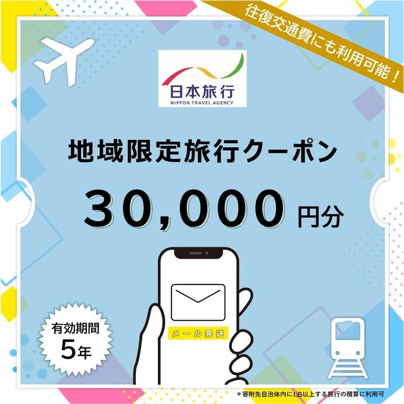 【ふるさと納税】沖縄県宮古島市　日本旅行　地域限定旅行クーポン30,000円分（Eメール発行）（JT012）｜トラベルクーポン 納税チケット 旅行 宿泊券 ホテル 観光 旅行 旅行券 交通費 体験 宿泊 夏休み 冬休み 家族旅行 ひとり旅 カップル 夫婦 親子 沖縄旅行