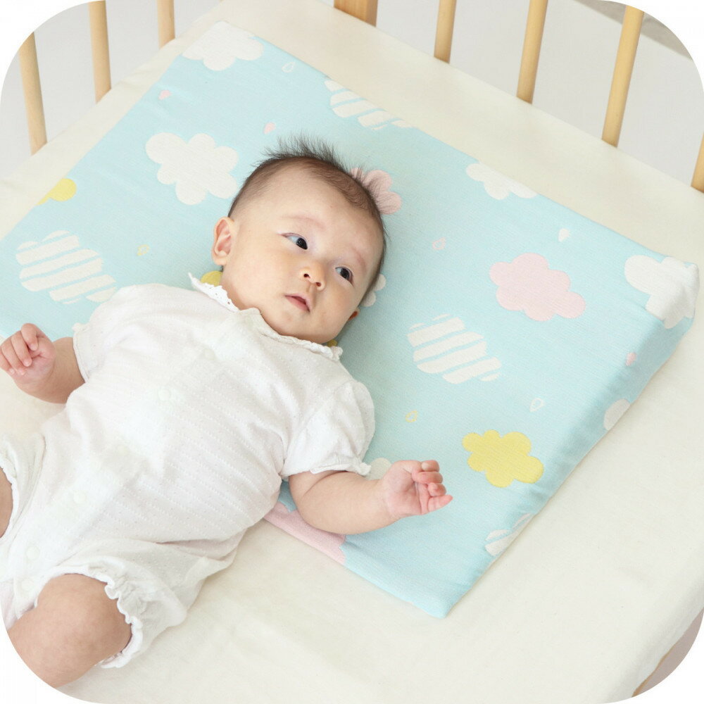 【ふるさと納税】3134-9999-51■スリーピングピロー 吐き戻しを和らげる6重ガーゼ ベビー枕　くも