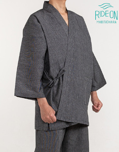 作務衣　紋織（菱織） 作務衣　榛地織物