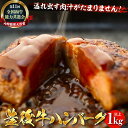 【ふるさと納税】【湯布院】豊後牛ハンバーグ 90g×12個　計1kg以上 | 牛肉 肉 大分県 由布市 ゆふいん 冷凍 惣菜 お弁当 おかず 簡単 グルメ おつまみ 返礼品 お取り寄せ 湯布院 由布院